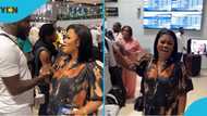 Dr Likee struggles to pronounce 'Milton Keyes' after meeting Obaapa Christy, fans laugh, video trends