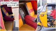 Man re-designs his keke, makes its interior look like SUV, viral video shows seat has wine holder