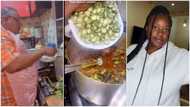 Caring father cooks different soups for family, makes okro and other vegetables, video trends