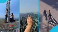 Russian couple arrested for climbing the Empire State Building in the US to film their proposal