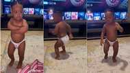 Cute little boy in pampers impresses netizens with dance moves to Amapiano beat, video goes viral