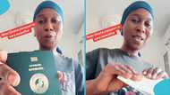 Lady in UK celebrates as she gets new Ghana passport, praises Mahama in trending video