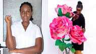 Meet Ghanaian nurse who turns plastic waste into beautiful flowers to save the planet