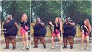 Asakaa Boys: Plus Sized Woman And Obroni Lady Join Obaahemaa Challenge; Video Causes Stir