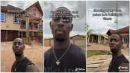 TikToker shows off the palace his father is building in Ghana: "I am a prince"