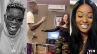 'Atopa' photo drops as Efia Odo displays her 'bushy tonga'; Shatta Wale reacts