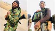 I'm strong, true son of the soil: Soldier proclaims as he shows off in new photos