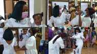 Lovely video drops as McBrown's daughter Baby Maxin gets on the dancefloor during her 2nd birthday celebration in church