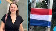 Obroni woman disappointed after discovering that NPP's colours are the same as her country's flag