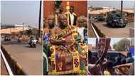 Otumfuo Nana Osei Tutu II: Asantehene Attends The Relaunch Of Star Beer In Kumasi; Long Motorcade Causes Stir