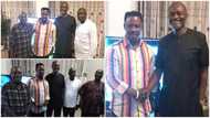 Nigel Gaisie visits Ken Agyapong as powerful 'men of God' broker peace between them, photos drop