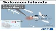 Power out as 7.0 quake hits Solomon Islands