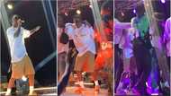 Stonebwoy: Mr Drew Protects Dancehall Star As Man Rushes Him On Stage; Video Gets Peeps Talking