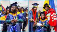 UCC: Ghanaian man with disability gets CGPA of 3.6, picks up two awards, photos melt hearts