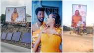 Tic Tac mounts billboards to mark wife's birthday, McBrown, Gloria Sarfo admire his romantic gesture