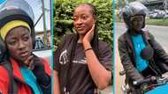 Ghanaian lady opens up about her journey to becoming a full-time okada delivery rider