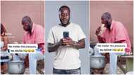 Ras Nene: Hilarious Ghanaian Actor Eats Scorched Rice In Video; Gets Peeps Laughing