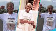 Old white woman promotes Fella Makafui's movie Resonance, video steals hearts