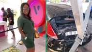 Lady finds car damaged after leaving it at a carwash, shares story in video: "My life has turned upside down"