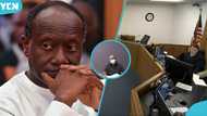 Photos of former Finance Minister Ken Ofori-Atta looking sad before US Immigration court trend