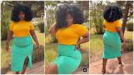 Lydia Forson: Curvaceous Ghanaian actress flaunts curves and huge afro in video, many drool over her looks