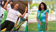 Ghanaian lady who was repeated twice in SHS becomes a midwife, celebrates in emotional video