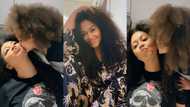 Nadia Buari 'twins' with tall daughter as she flaunts their long natural hair in photos, fans scream