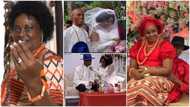 God dey: 64-year-old woman marries for 1st time, she said God did it for her, video wows many online