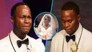 Groom burst into tears as pretty bride walks down the aisle, video speaks reactions