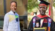 Big win: Dan Kwaku Yeboah graduates with master's degree from UCC as he drops photos; Ken Osei reacts