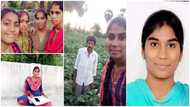 Young lady celebrated after becoming 1st person to graduate in entire village