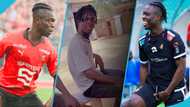 Alidu Seidu: Black Stars player visits hometown, casually chats with his old mates