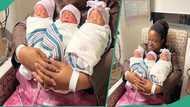 After 6 years of childlessness, Nigerian couple welcomes triplets, photo emerges