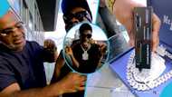 Shatta Wale brags as he rocks necklace made with 8000 diamonds