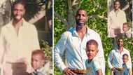 Man recreates photo of him and dad 30 years ago with own version with son; stirs reactions