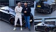 Pierre-Emerick Aubameyang gets his GHc1.4 million Lamborghini Urus wrapped in black marble print
