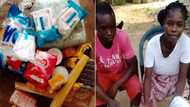 It's touching: Parents of triplets receive over GH¢1k, food, and other useful items; emotional photo pops up