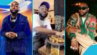 Fans react as Davido declares Fufu and light soup his favourite GH dish: "A common Ghanaian"