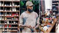 Emmanuel Adebayor: Former Man City player shows off perfume and sneaker collections in lavish closet