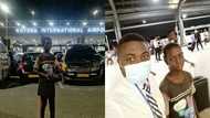 Kind Ghanaian man takes boy he saw holding paper airplane to see airport for 1st time