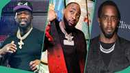 "50 Cent is funny": Davido trends online as he reacts to US rapper's saga with Diddy