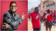 Funny Face loses focus as he spots lady with big behind in funny video