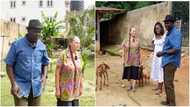 Biracial couple who were in the US build $130k mansion in Ghana and move into it