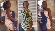 Celestine Etornam: 'Gob3' seller with curvy behind shakes body in spicy video, men drool