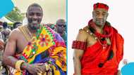 Ga Mantse: Idris Elba in Ghana, calls on King Tackie Teiko Tsuru II
