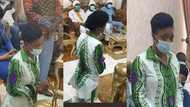 Diana Asamoah goes on her knees to beg at Ga Traditional Council over Homowo comment