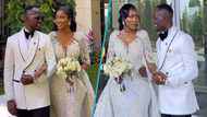 Agyeman Badu's white wedding: First video emerges as former Black Stars midfielder marries