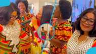 Lordina Mahama glows in kente at niece's traditional wedding, video causes stir