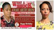 GH lady's birthday invitation card designed like an obituary poster causes huge stir online