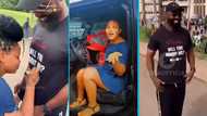 Man proposes to UMaT lover after gifting her a Jeep Wrangler and money bouquet, video trends